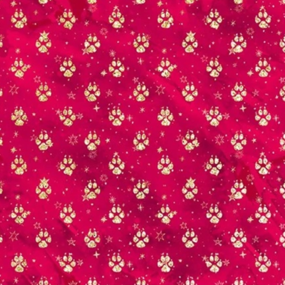SALE! Red Christmas Dog Paws Holiday Leggings Soft - Picture 5 of 5